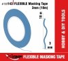 MIRAGE 100143 FLEXIBLE MASKING TAPE 3mm (18m) (taśma maskująca) 